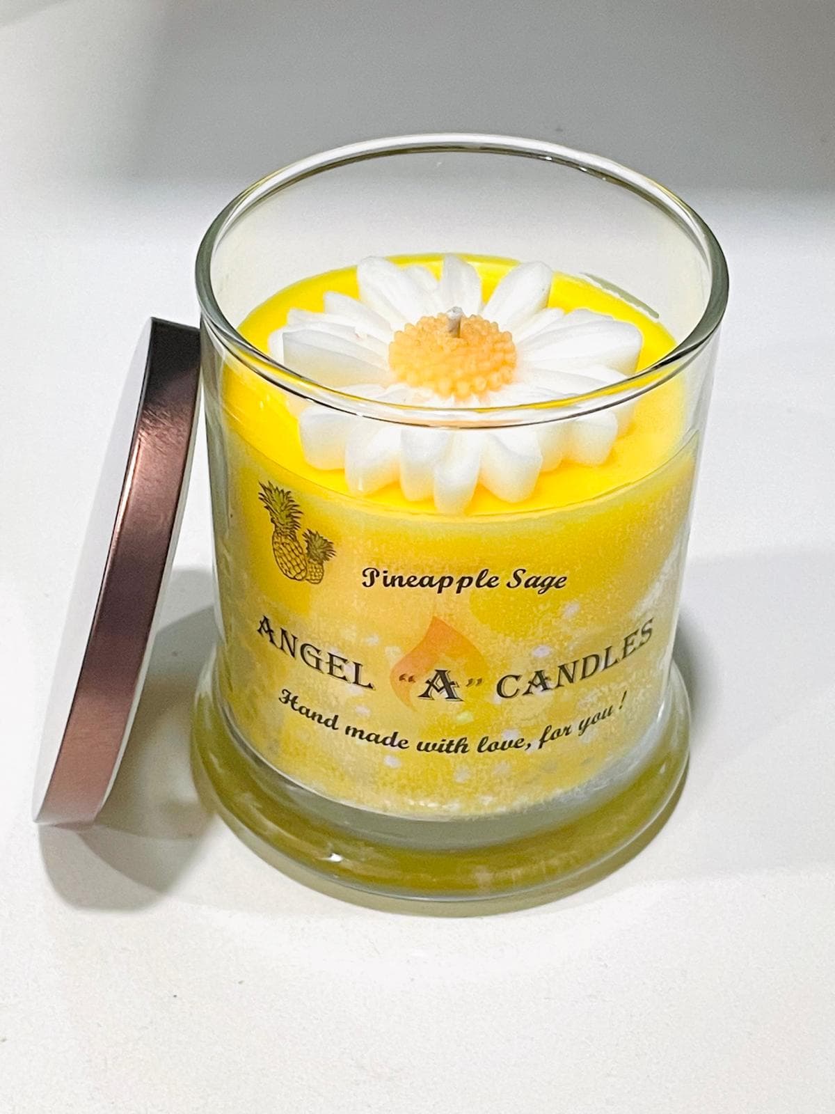 Angel "A" Candle Pineapple Sage scented candle